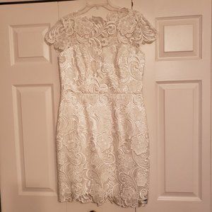 white lace dress